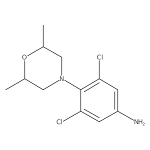 3,5-Dichloro-4-(2,6-dimethylmorpholino)aniline Structure