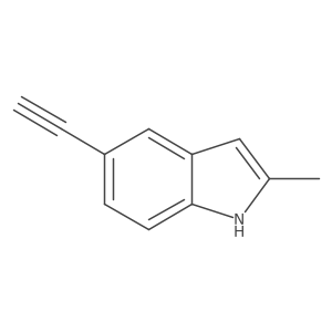 5-ethynyl-2-methyl-1H-indole结构式