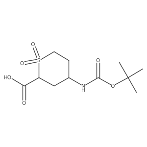 4-{[(Tert-butoxy)carbonyl]amino}-1,1-dioxo-1lambda6-thiane-2-carboxylic acid结构式