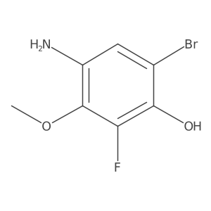 4-Amino-6-bromo-2-fluoro-3-methoxyphenol Structure