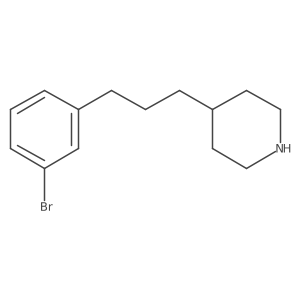 4-[3-(3-Bromophenyl)propyl]piperidine Structure