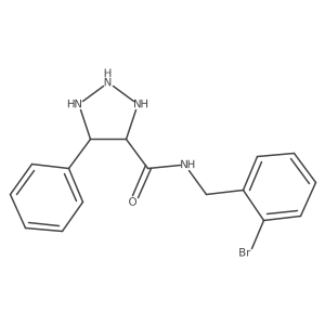 N-[(2-bromophenyl)methyl]-5-phenyltriazolidine-4-carboxamide结构式