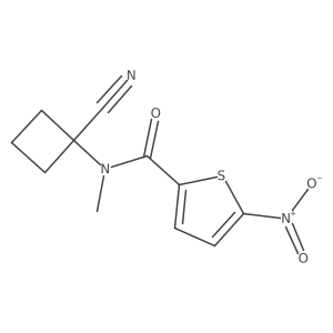 N-(1-cyanocyclobutyl)-N-methyl-5-nitrothiophene-2-carboxamide结构式