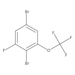 1,4-Dibromo-2-fluoro-6-(trifluoromethoxy)benzene Structure
