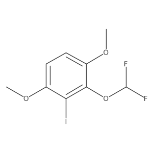 1-Difluoromethoxy-3,6-dimethoxy-2-iodobenzene结构式