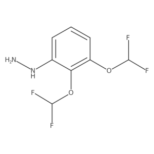 (2,3-Bis(difluoromethoxy)phenyl)hydrazine结构式