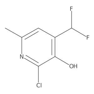 2-Chloro-4-(difluoromethyl)-6-methylpyridin-3-ol Structure