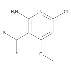 6-Chloro-3-(difluoromethyl)-4-methoxypyridin-2-amine Structure