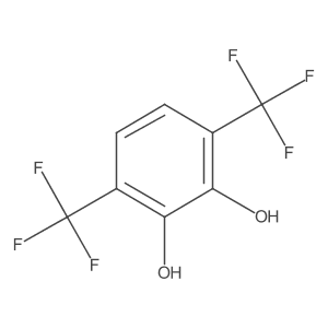 1,4-Bis(trifluoromethyl)-2,3-dihydroxybenzene结构式
