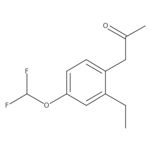 1-(4-(Difluoromethoxy)-2-ethylphenyl)propan-2-one Structure