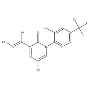 3',5-dichloro-N-hydroxy-2-oxo-5'-(trifluoromethyl)-2H-[1,2'-bipyridine]-3-carboximidamide Structure
