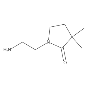 1-(2-Aminoethyl)-3,3-dimethyl-2-pyrrolidinone结构式