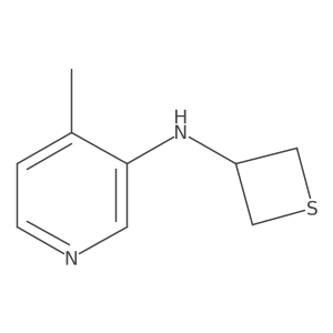 4-Methyl-N-(thietan-3-yl)pyridin-3-amine结构式