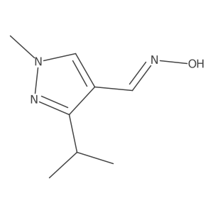 (NE)-N-[(1-methyl-3-propan-2-ylpyrazol-4-yl)methylidene]hydroxylamine结构式