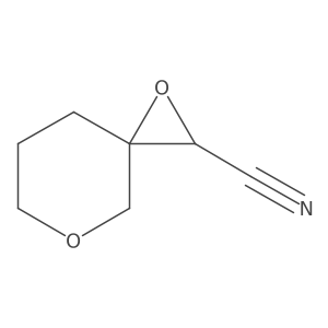 1,5-Dioxaspiro[2.5]octane-2-carbonitrile结构式