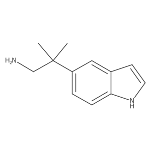 2-(1H-indol-5-yl)-2-methylpropan-1-amine结构式
