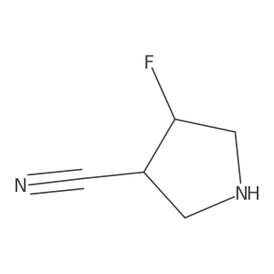 (3R,4S)-4-Fluoropyrrolidine-3-carbonitrile结构式