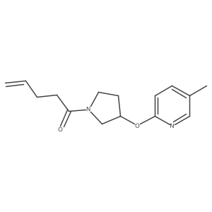 1-(3-((5-Methylpyridin-2-yl)oxy)pyrrolidin-1-yl)pent-4-en-1-one Structure