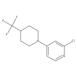 2-Chloro-4-(4-(trifluoromethyl)piperidin-1-yl)pyridine结构式