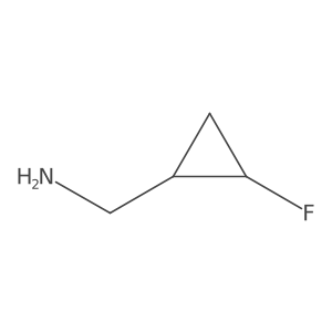 ((1R,2S)-2-Fluorocyclopropyl)methanamine结构式