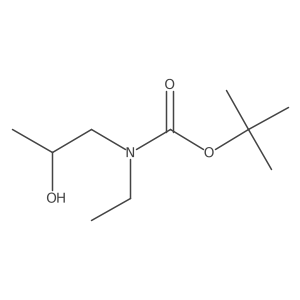 tert-butyl N-ethyl-N-[(2S)-2-hydroxypropyl]carbamate结构式