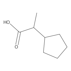 (2S)-2-cyclopentylpropanoic acid结构式