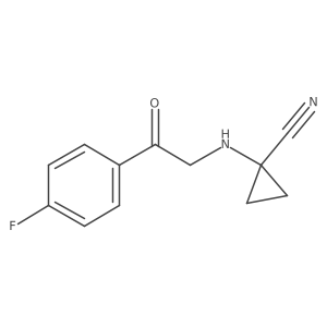 1-((2-(4-Fluorophenyl)-2-oxoethyl)amino)cyclopropane-1-carbonitrile Structure