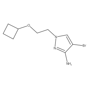 4-bromo-1-(2-cyclobutoxyethyl)-1H-pyrazol-3-amine Structure