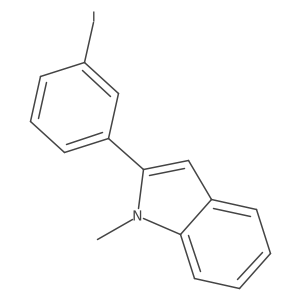 2-(3-Iodophenyl)-1-methylindole结构式