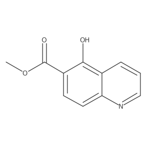 Methyl 5-hydroxyquinoline-6-carboxylate结构式