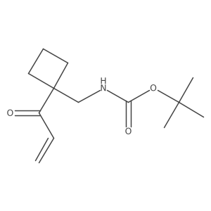 tert-butyl N-{[1-(prop-2-enoyl)cyclobutyl]methyl}carbamate Structure