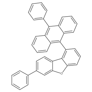 7-Phenyl-1-(10-phenylanthracen-9-yl)dibenzo[b,d]furan Structure