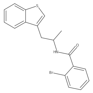 N-(1-(benzo[b]thiophen-3-yl)propan-2-yl)-2-bromobenzamide Structure