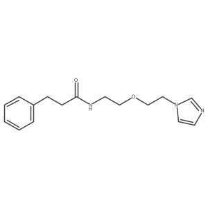 N-(2-(2-(1H-imidazol-1-yl)ethoxy)ethyl)-3-phenylpropanamide结构式