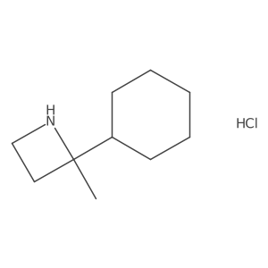 2-Cyclohexyl-2-methylazetidine hydrochloride结构式