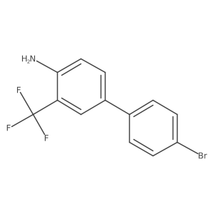4-(4-Bromophenyl)-2-(trifluoromethyl)aniline Structure