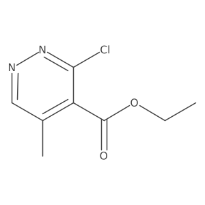 Ethyl 3-chloro-5-methylpyridazine-4-carboxylate结构式