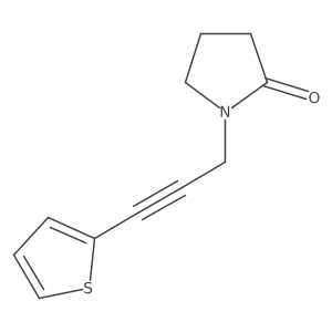 1-[3-(Thiophen-2-yl)prop-2-yn-1-yl]pyrrolidin-2-one Structure