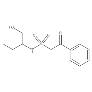 N-[(2S)-1-hydroxybutan-2-yl]-2-oxo-2-phenylethane-1-sulfonamide Structure