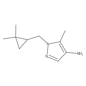 1-[(2,2-dimethylcyclopropyl)methyl]-5-methyl-1H-pyrazol-4-amine Structure