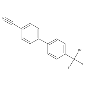 4-[4-(Bromodifluoromethyl)phenyl]benzonitrile Structure