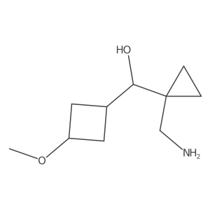 [1-(Aminomethyl)cyclopropyl](3-methoxycyclobutyl)methanol Structure