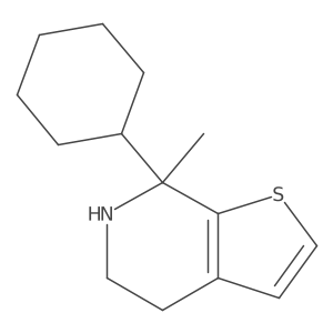7-cyclohexyl-7-methyl-4H,5H,6H,7H-thieno[2,3-c]pyridine结构式