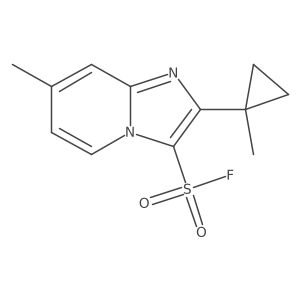 7-Methyl-2-(1-methylcyclopropyl)imidazo[1,2-a]pyridine-3-sulfonyl fluoride Structure