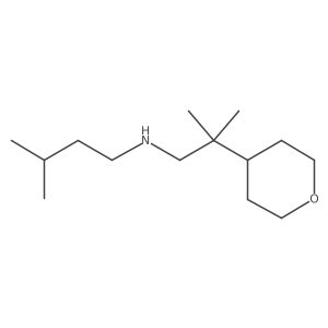 [2-Methyl-2-(oxan-4-yl)propyl](3-methylbutyl)amine Structure