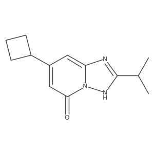 7-Cyclobutyl-2-(propan-2-yl)-[1,2,4]triazolo[1,5-a]pyridin-5-ol结构式