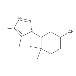 3-(4,5-dimethyl-1H-imidazol-1-yl)-4,4-dimethylcyclohexan-1-ol结构式