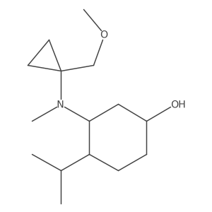 3-{[1-(Methoxymethyl)cyclopropyl](methyl)amino}-4-(propan-2-yl)cyclohexan-1-ol Structure