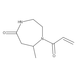 7-Methyl-1-prop-2-enoyl-1,4-diazepan-5-one Structure