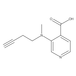 3-[(But-3-yn-1-yl)(methyl)amino]pyridine-4-carboxylic acid结构式